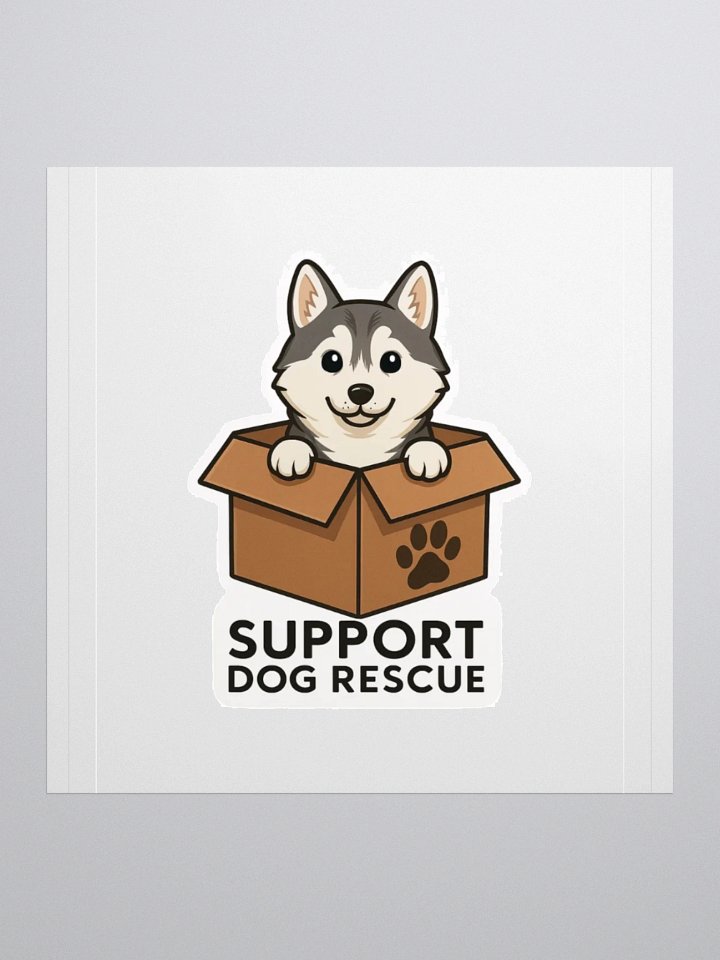 Rescue Me: Alaskan Klee Kai Sticker (Cordell's Shelter Collection) product image (2)
