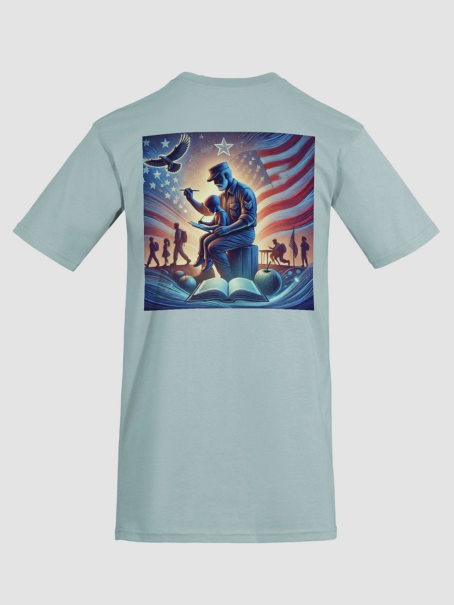 Patriotic Soldier and Child Illustration Tee product image (13)
