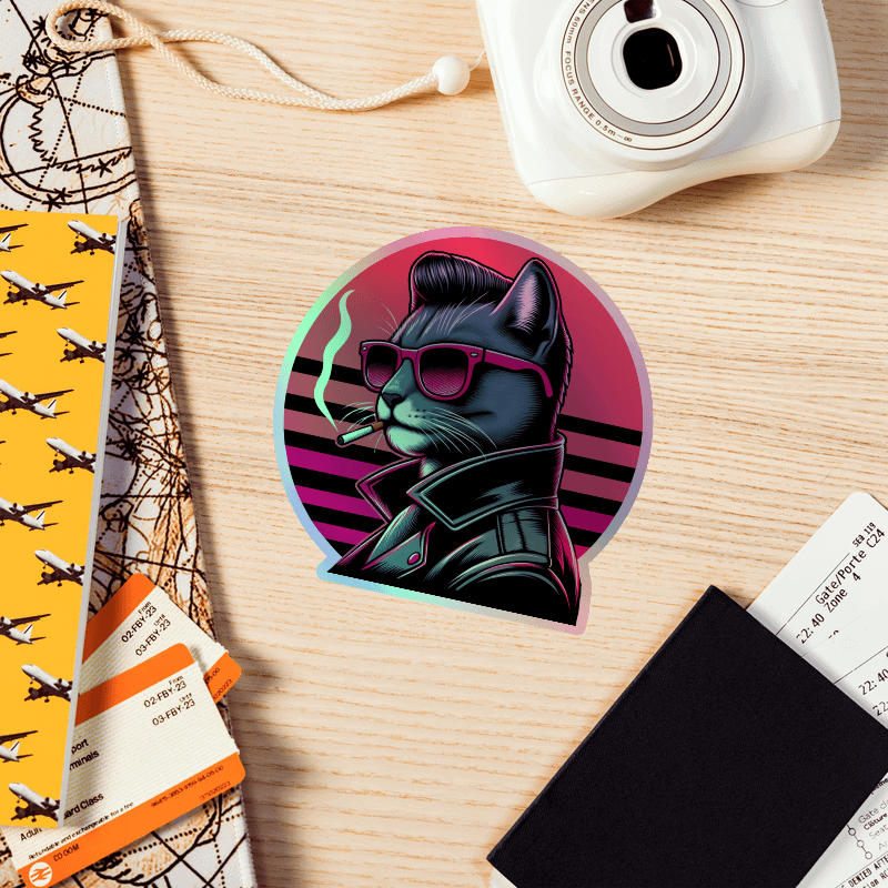 Greaser Fury Holographic Sticker product image (1)