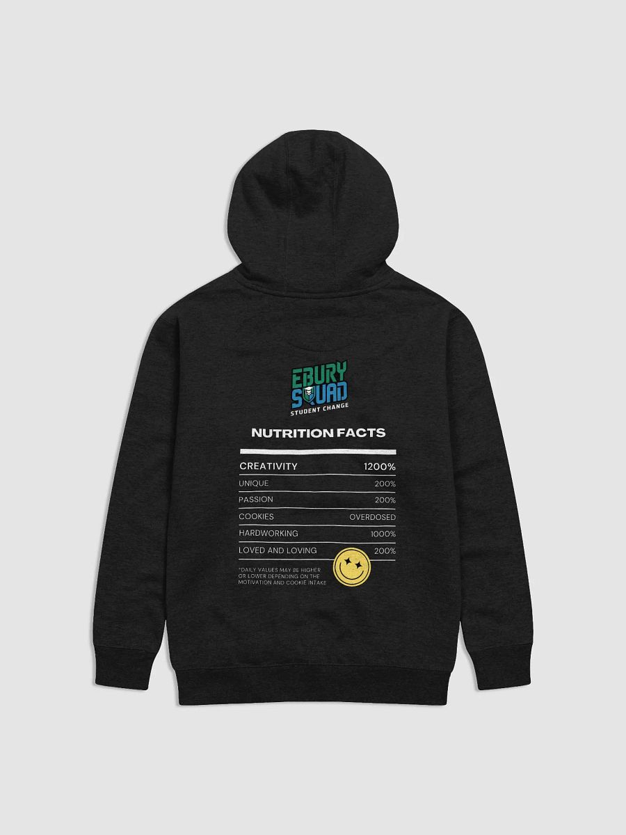 Ebury Squad Nutrition Facts Hoodie - BLACK product image (2)
