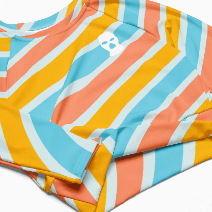 WHITE SKI MASK STRIPED CROP product image (2)