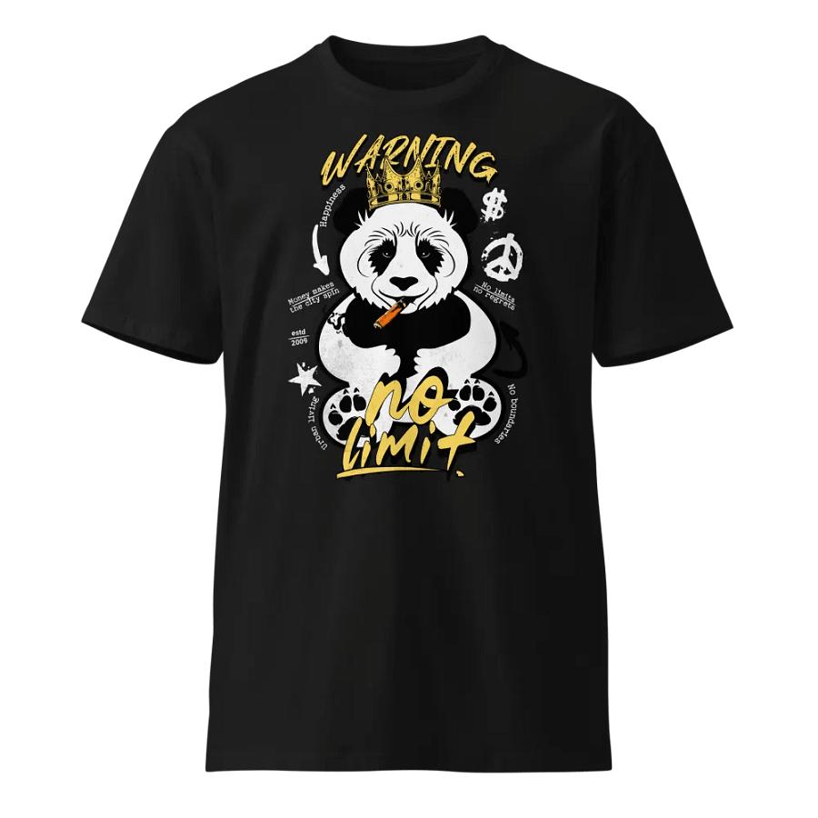Royal Panda Warning Unisex T-Shirt product image (1)