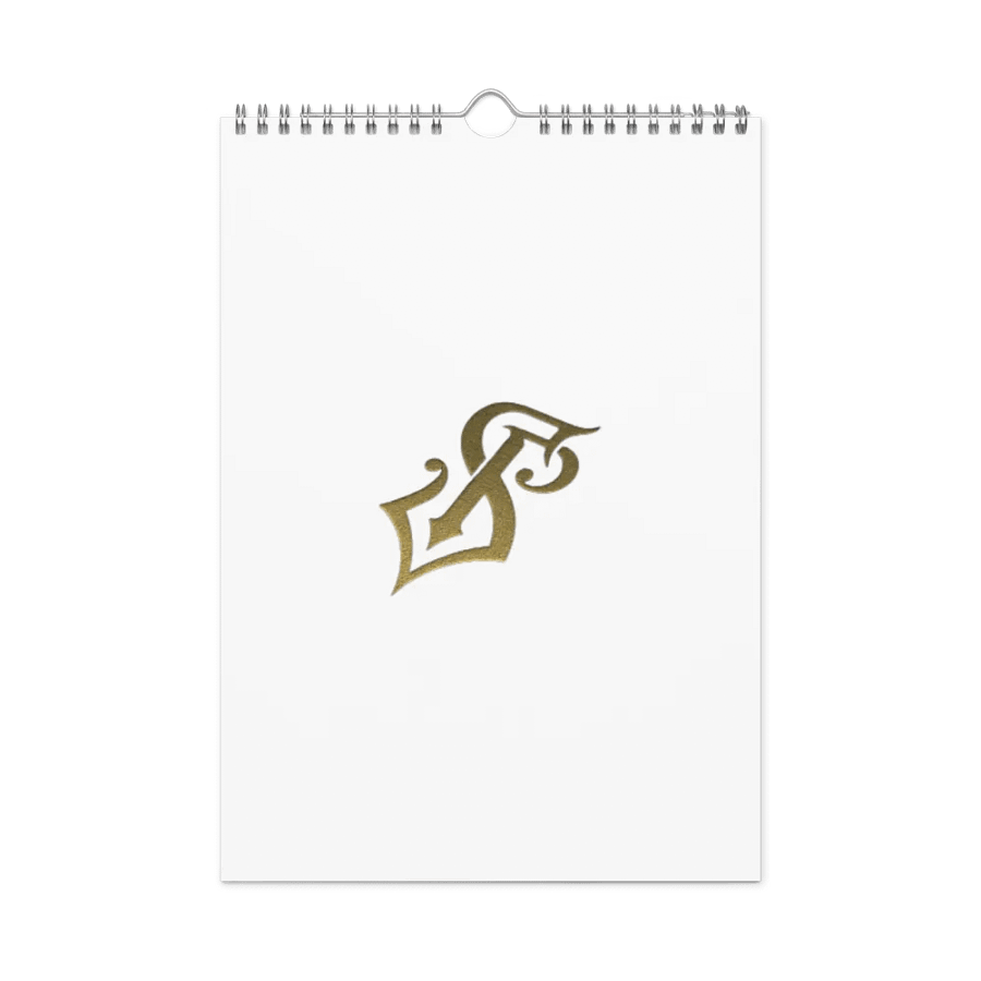 Golden Ornamental R 2025 Wall Calendar product image (3)