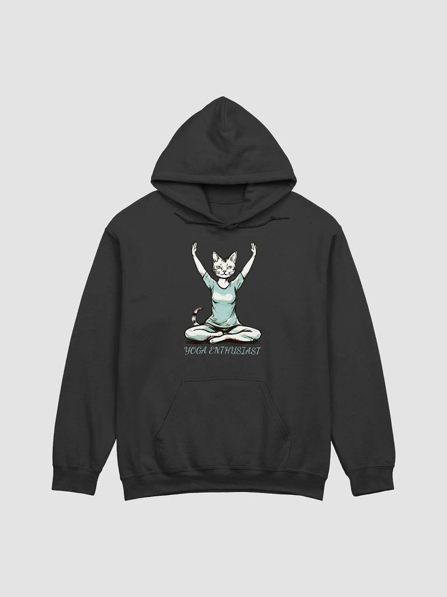 Funny Yoga Cat Gildan Hoodie for Yoga Enthusiasts - Cute Yoga Pose Cat Hoodie - Perfect Gift for Cat Lovers and Yoga Fans product image (1)