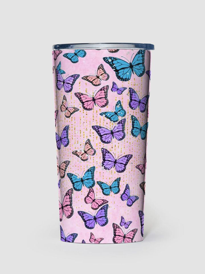 Butterfly Bliss 20oz Stainless Steel Tumbler gift for friends ladies mothers daughters colleagues product image (1)