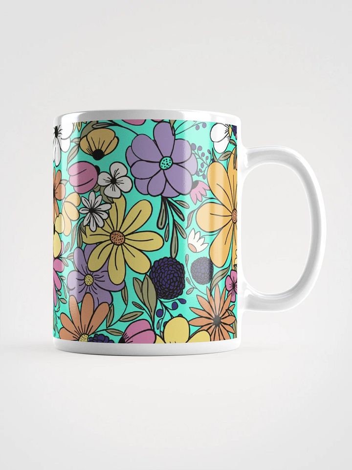 Flower Power Aqua Mug product image (1)