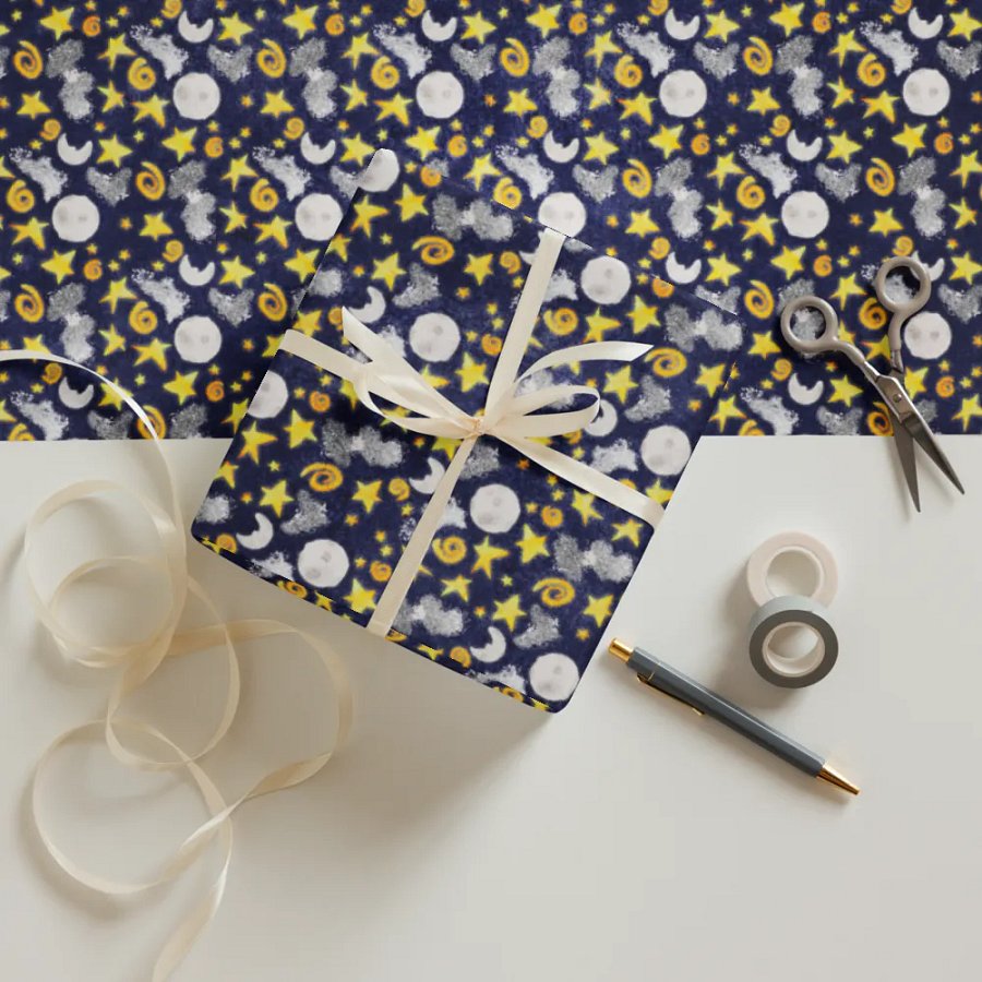 Outer Space Wrapping Paper product image (12)
