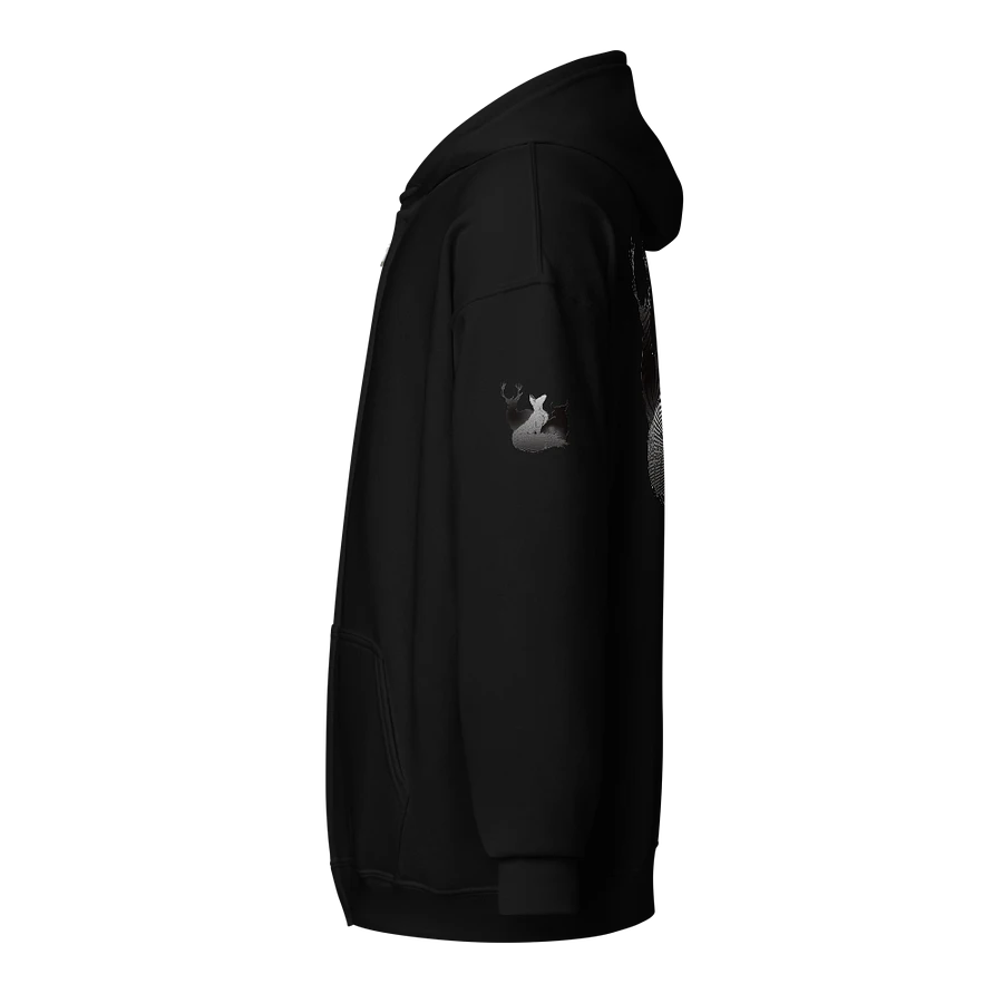 Stag Vixen and Bull Hypno design zip up hoodie product image (15)
