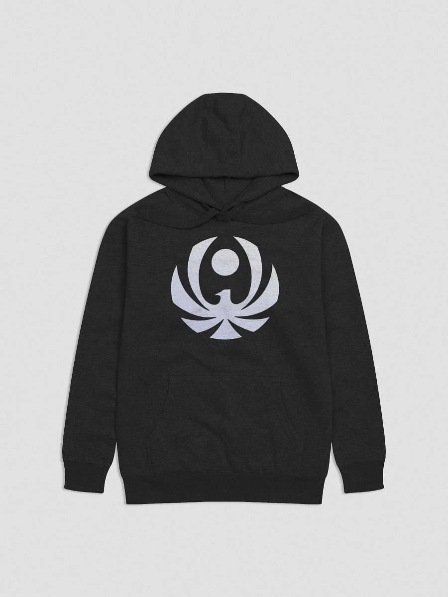CroweGamingg Cotton Heritage Unisex Premium Hoodie - White logo Front product image (2)