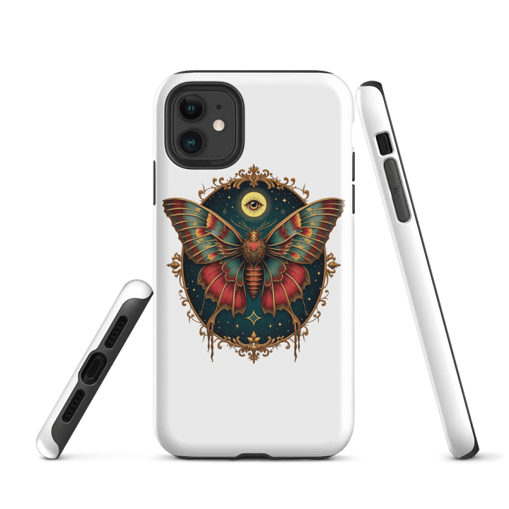 Mystical Moth iPhone Case - Celestial Third Eye Design product image (1)
