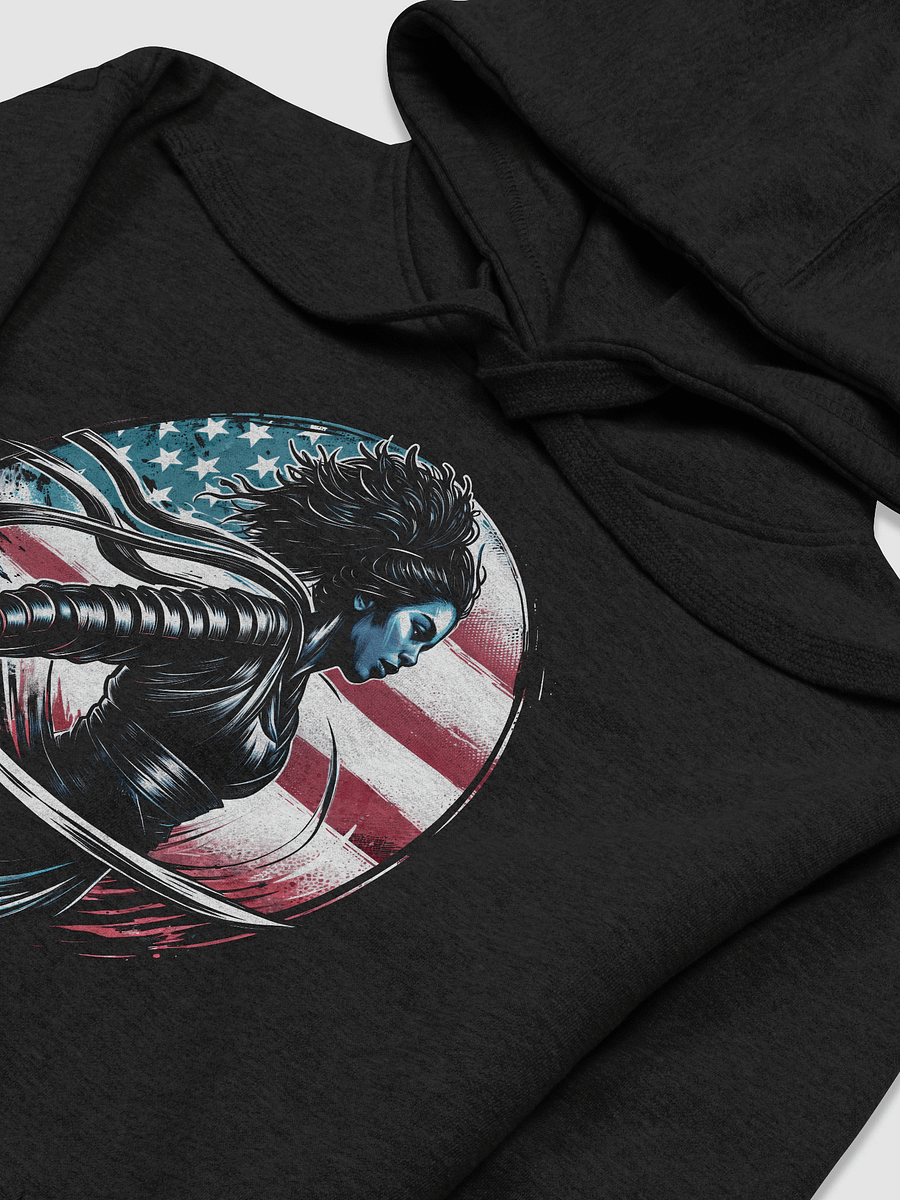 Afro Samurai Girl Unisex Premium Hoodie | Cotton Heritage product image (3)
