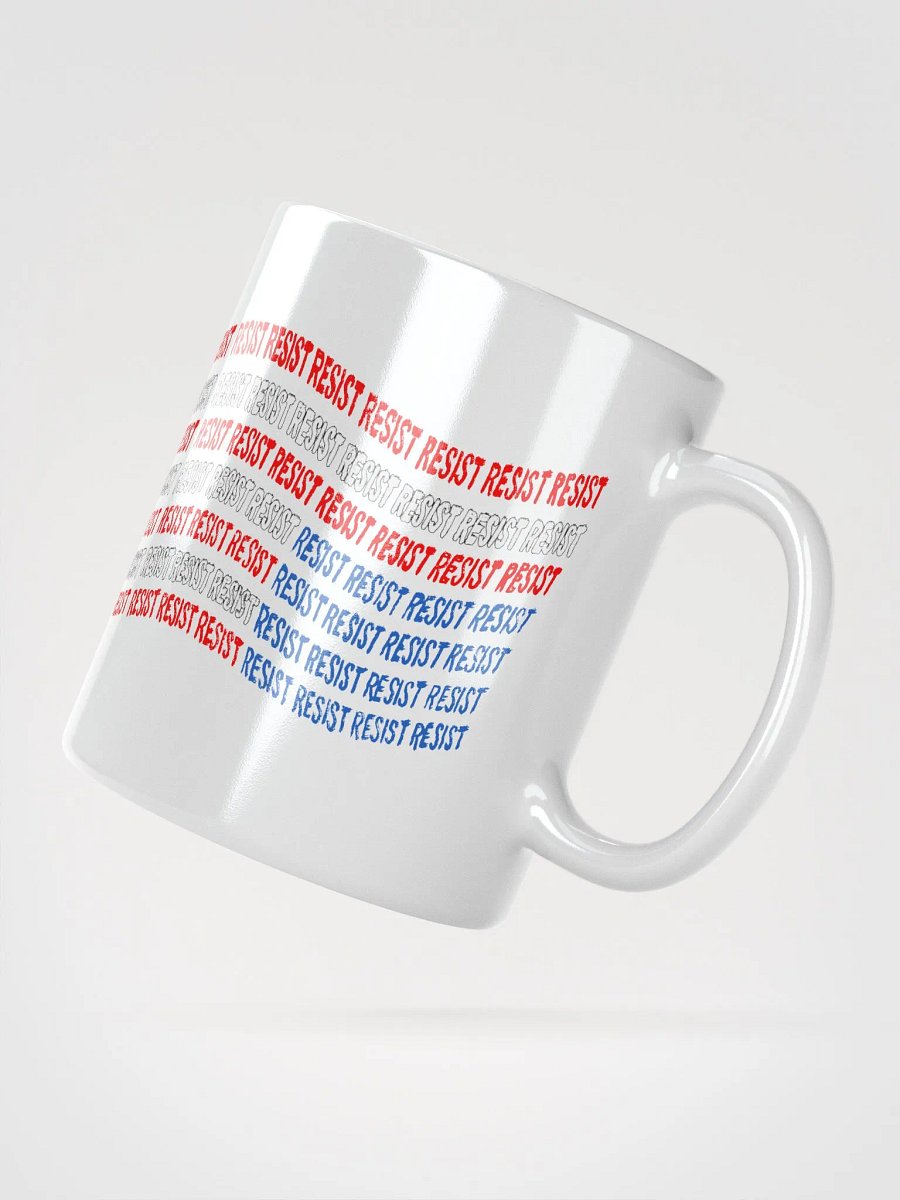 Resist Upside Down Flag White Mug product image (5)