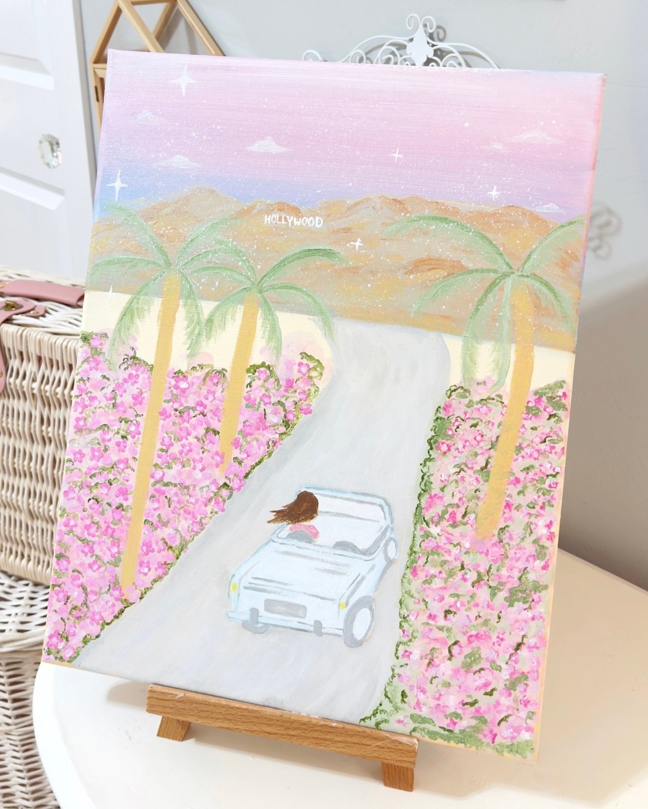 Pink Hollywood Art Canvas product image (1)