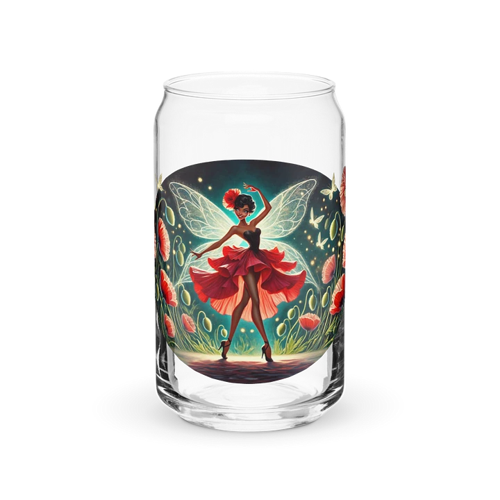 Poppy Fairy Fantasy Glass with Optional Lid and Straw product image (2)