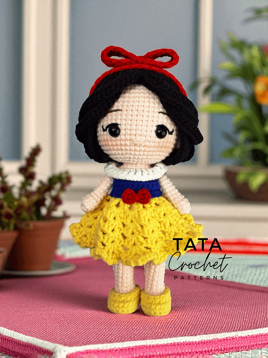 PDF -♡- Doll Dress Up & Transformation -♡- Snow White Princess Amigurumi Crochet Pattern product image (5)