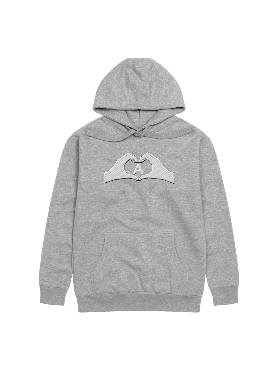 Heartfelt Love "A" Embroidered Unisex Premium Hoodie product image (4)