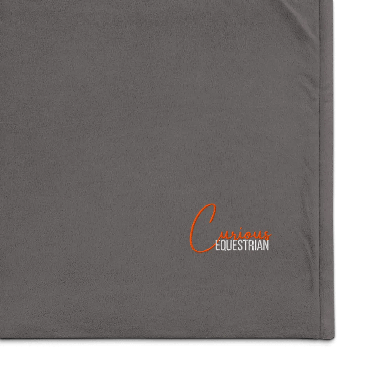 Curious Equestrian Cozy Sherpa Blanket product image (1)