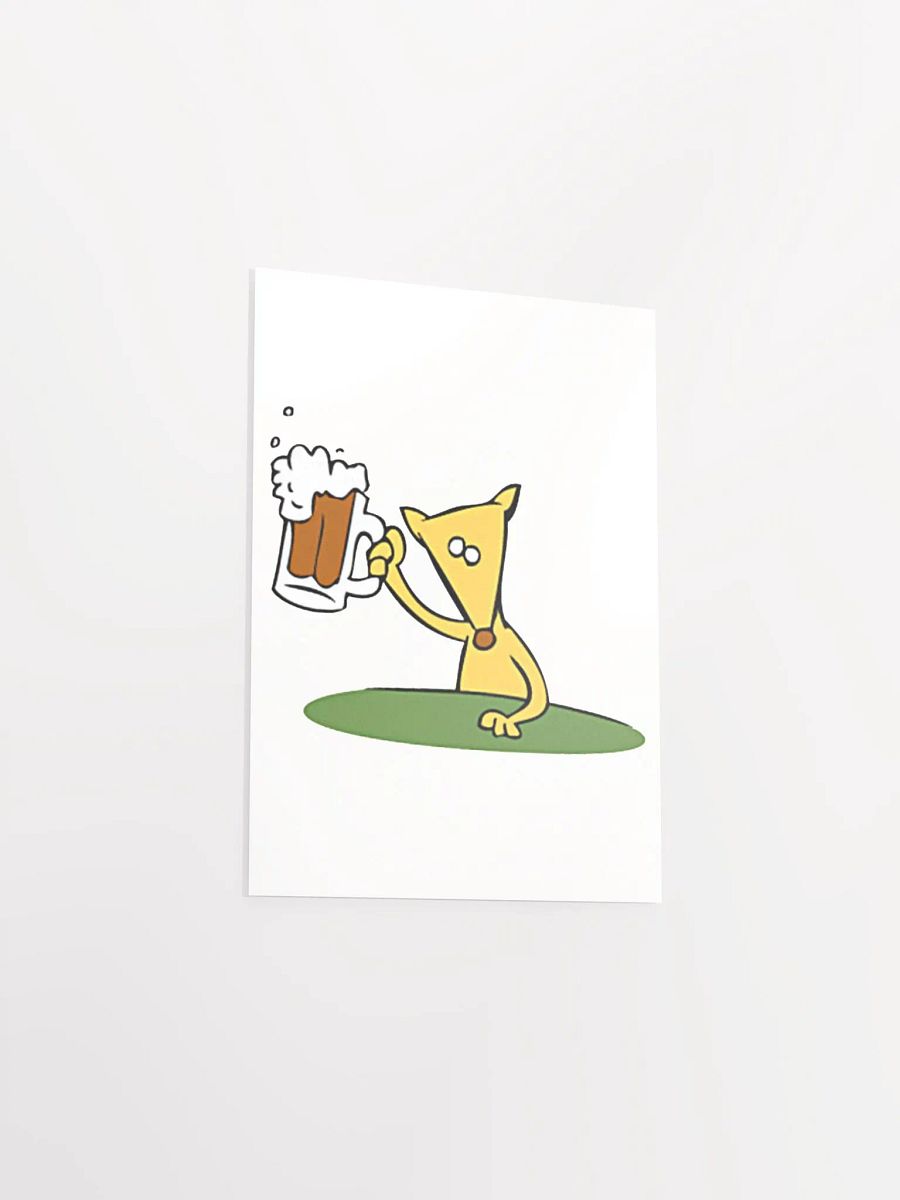 Frameless Poster Dog w/Beer product image (40)