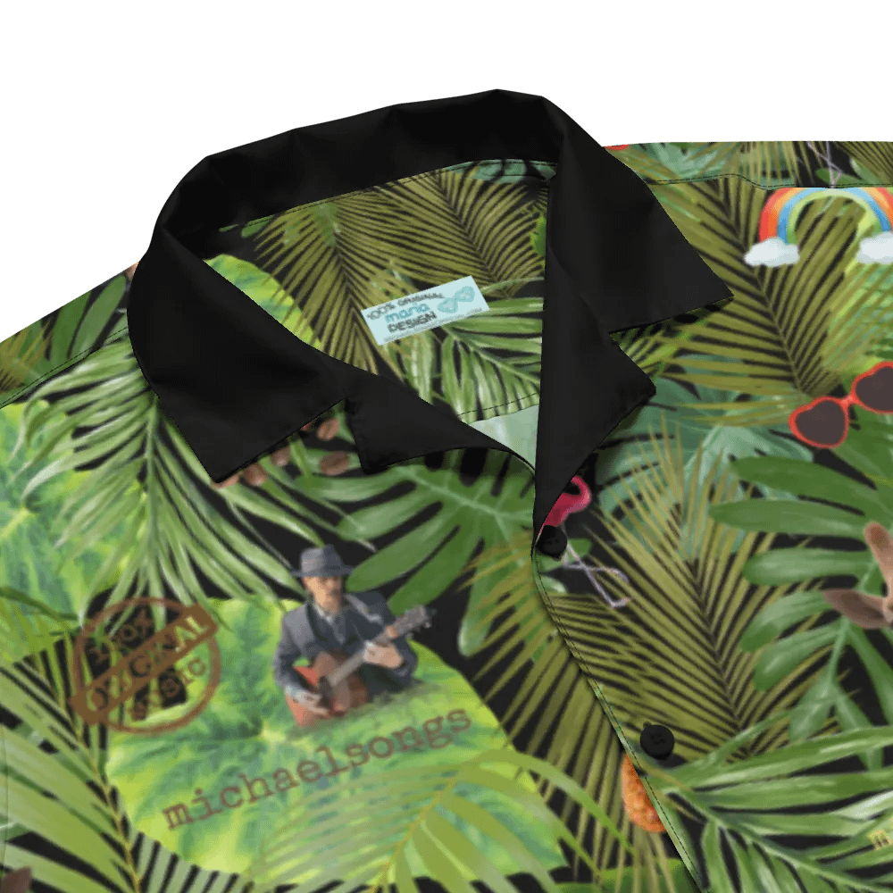 hawaiian shirt w/exclusive tropical pattern on night product image (7)