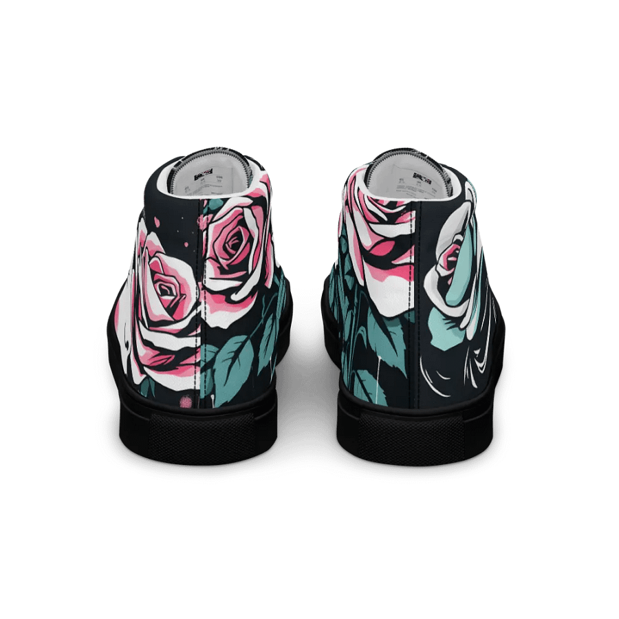 Romantic Roses Women's High Top Canvas Shoes product image (4)