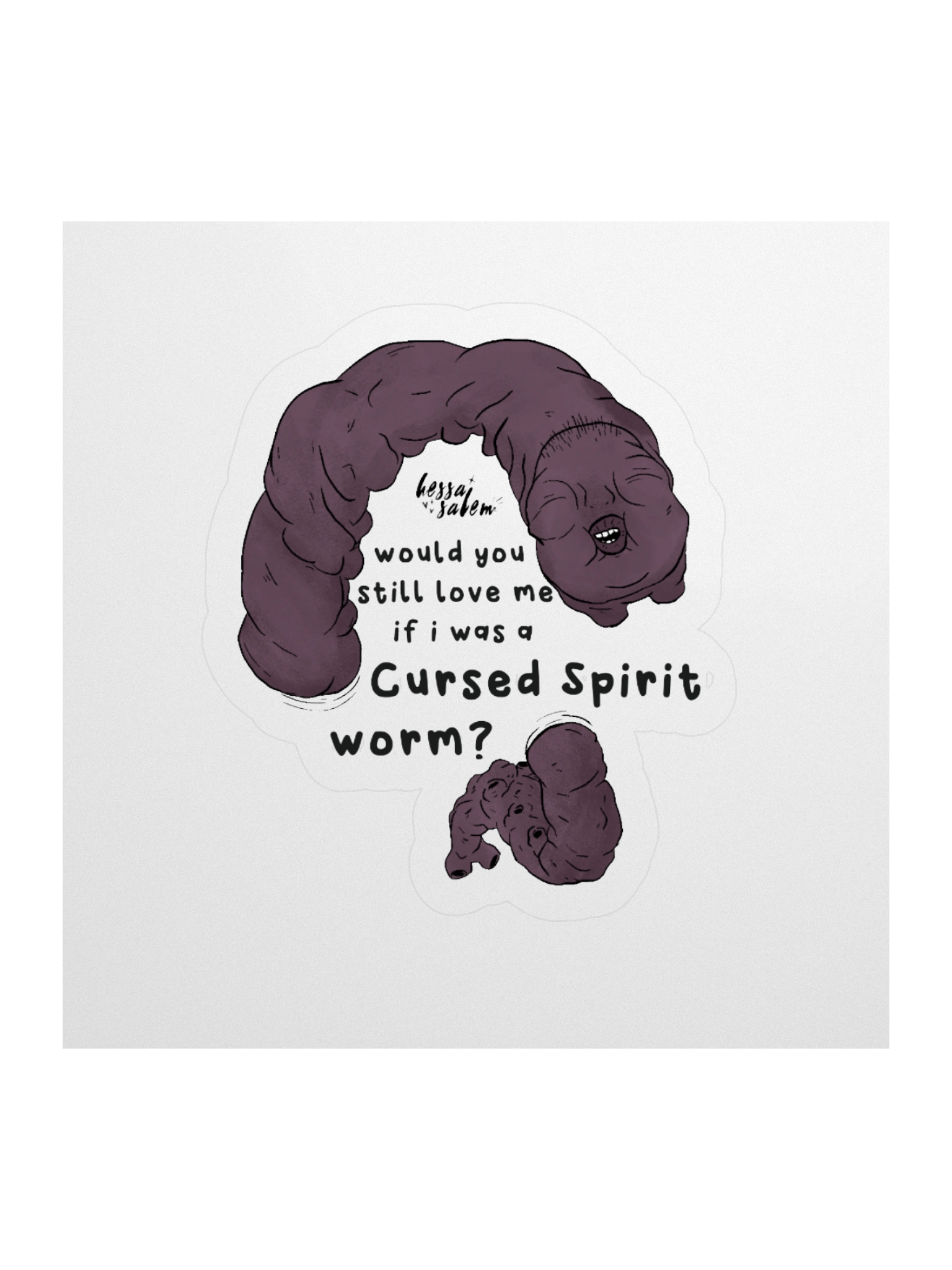Cursed Spirit Worm // Sticker product image (2)