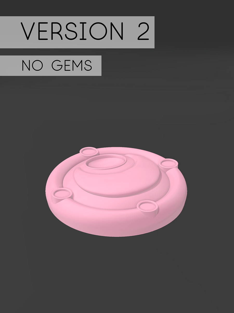 Moon Brooch STL File product image (4)