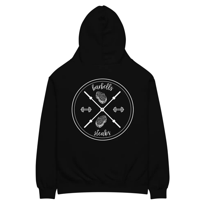 Barbells & Steaks X Emblem Unisex Hoodie product image (2)