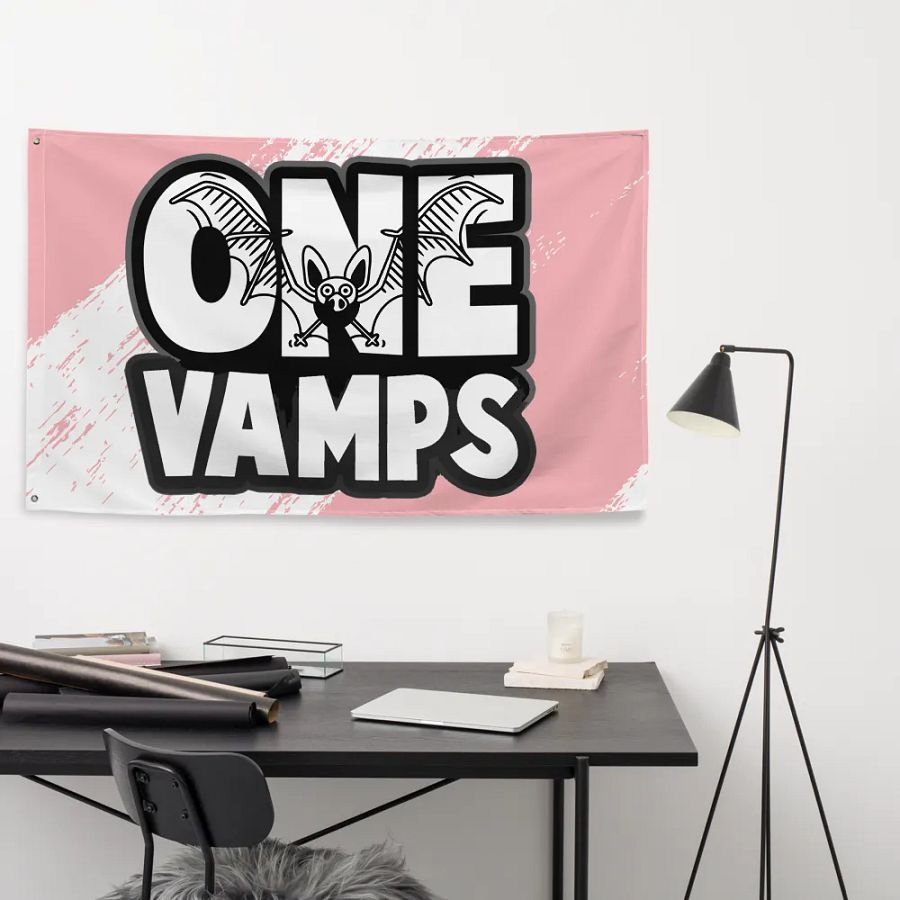 Flag OneVamps With Bat-Pink Color product image (9)