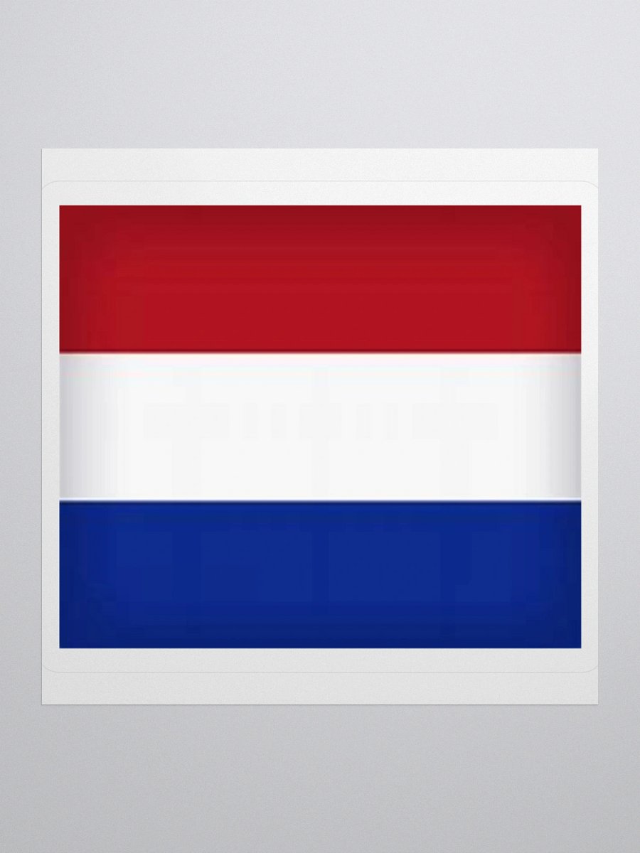 Exclusive Netherlands Flag Kiss-Cut Sticker by TDS Music - Unique Design (3" x 3", 4" x 4", 5.5" x 5.5") product image (1)