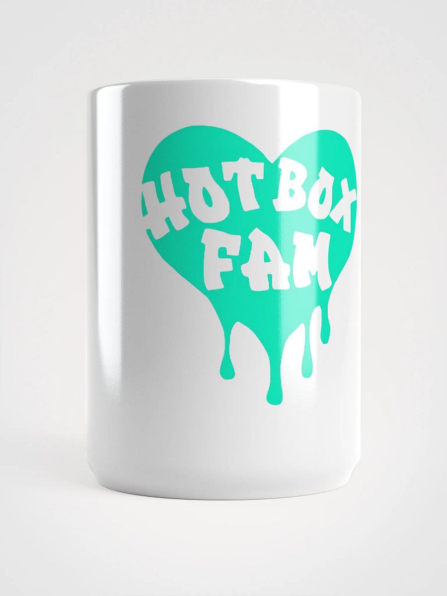 HOT BOX FAM TRANSPARENT SEAFOAM GREEN LOGO COFFEE MUG product image (5)