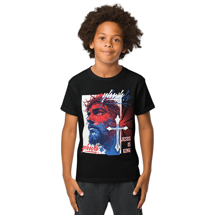 YHWH Kids Tee - "Jesus is King" product image (1)