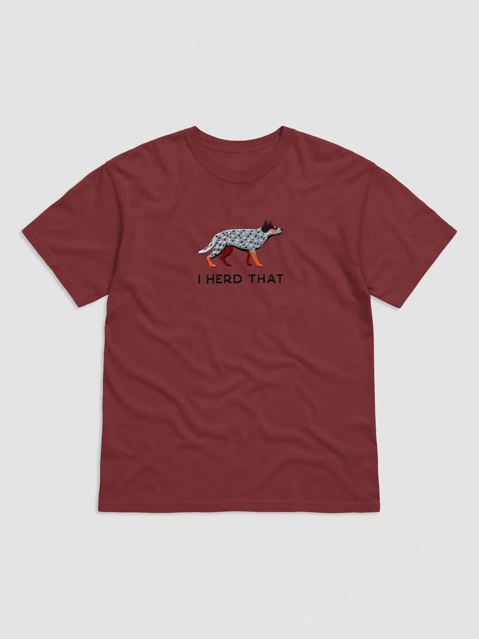 I Herd That T-Shirt(Embroidered) of an Australian Cattle Dog(Blue Heeler) product image (4)