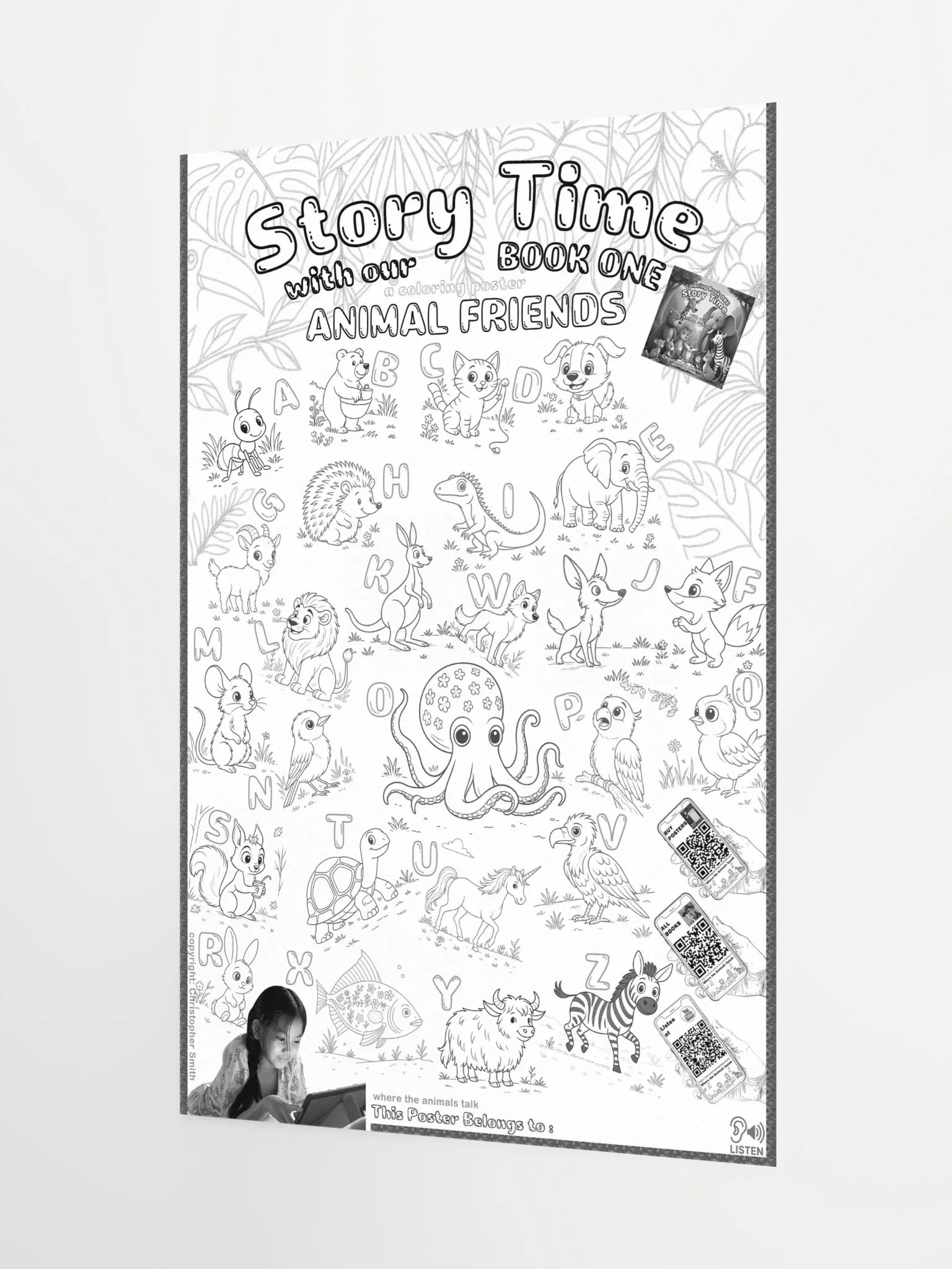 Where the Animals Speak Book 1 : Coloring Poster product image (8)