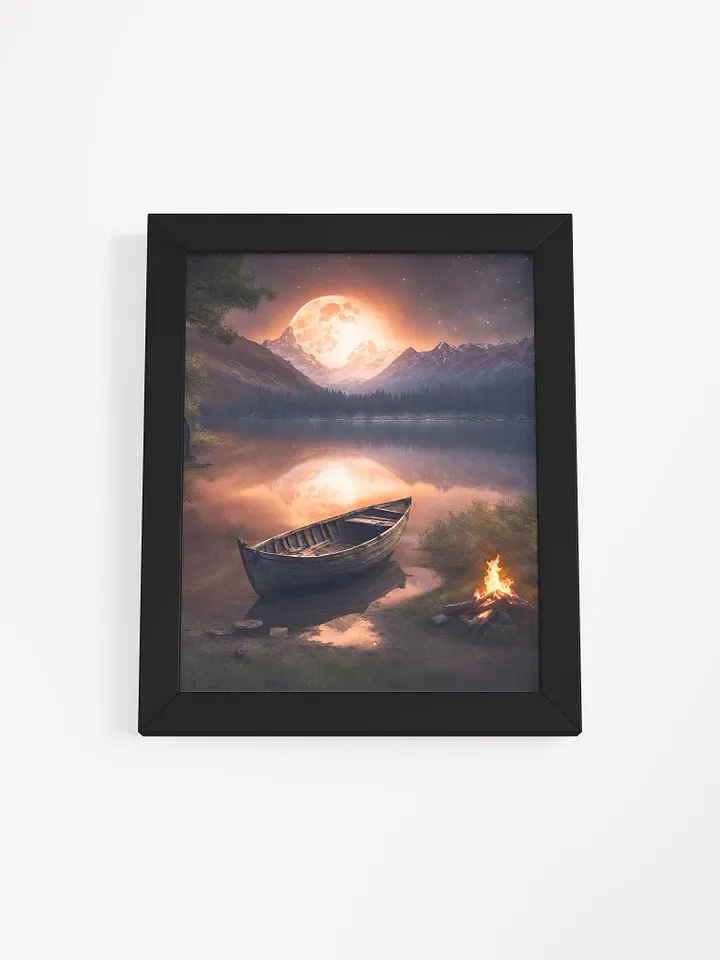 Moonlit Row Boat Framed Poster product image (6)