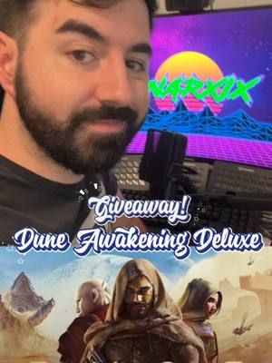 Giving away one key of @Dune: Awakening Deluxe Edition so you can start playing tomorrow! Hop over to Twitch, Follow, and join in on the giveaway!  #duneawakening #giveaway #twitch #twitchstreamer #CapCut 