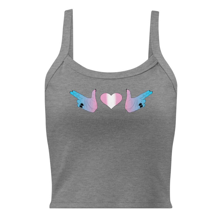 Finger Guns (trans flag) Crop Tank product image (1)