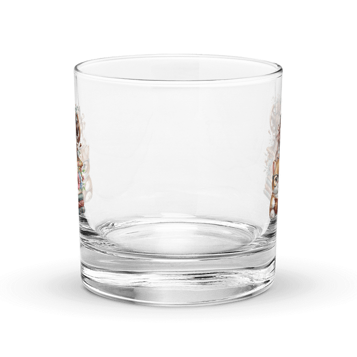 Whimsical Kitten and Sewing Machine Rocks Glass product image (2)