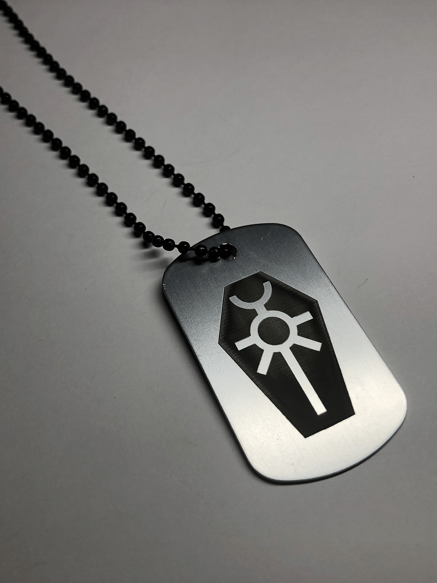 METAL TOMB - Engraved Dog Tag Pendant Necklace product image (4)