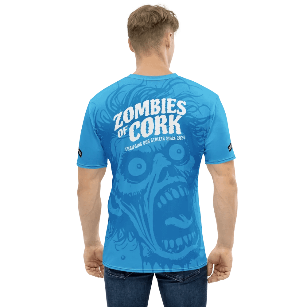Zombie Floating Head Allover Print T-Shirt (Blue Version) product image (2)
