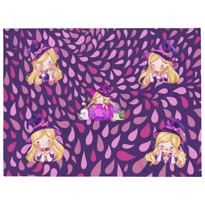 Purple Paisley Pumpkin Blanket product image (1)