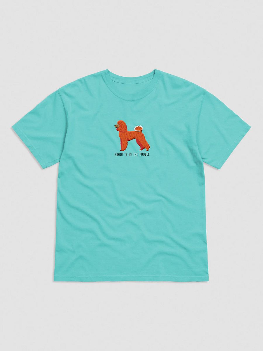 Proof Is in the Poodle T-Shirt(Embroidered) of a Miniature Poodle(Red) product image (25)