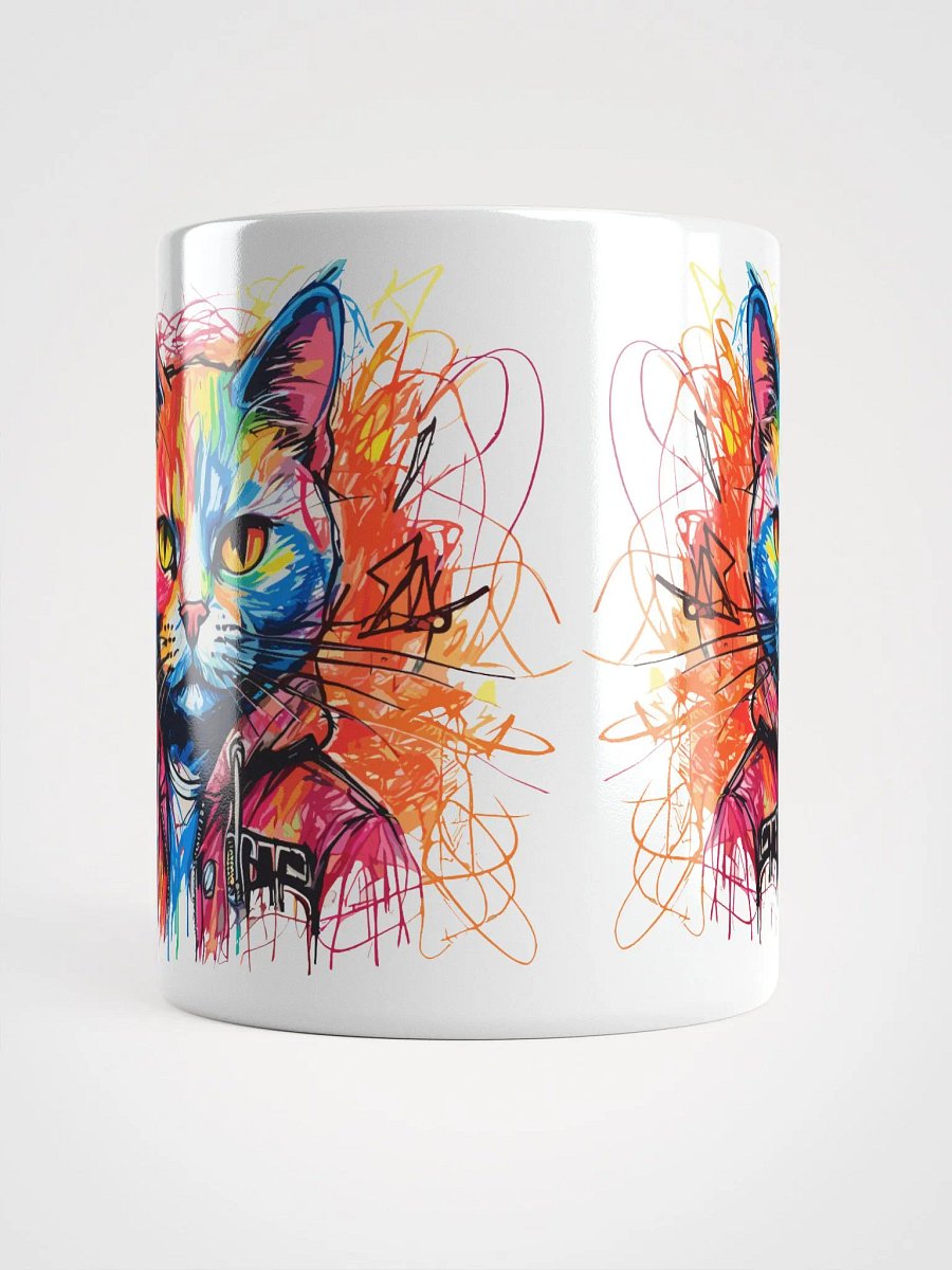 Graffiti Scribbles Cat 6 , Mug product image (10)