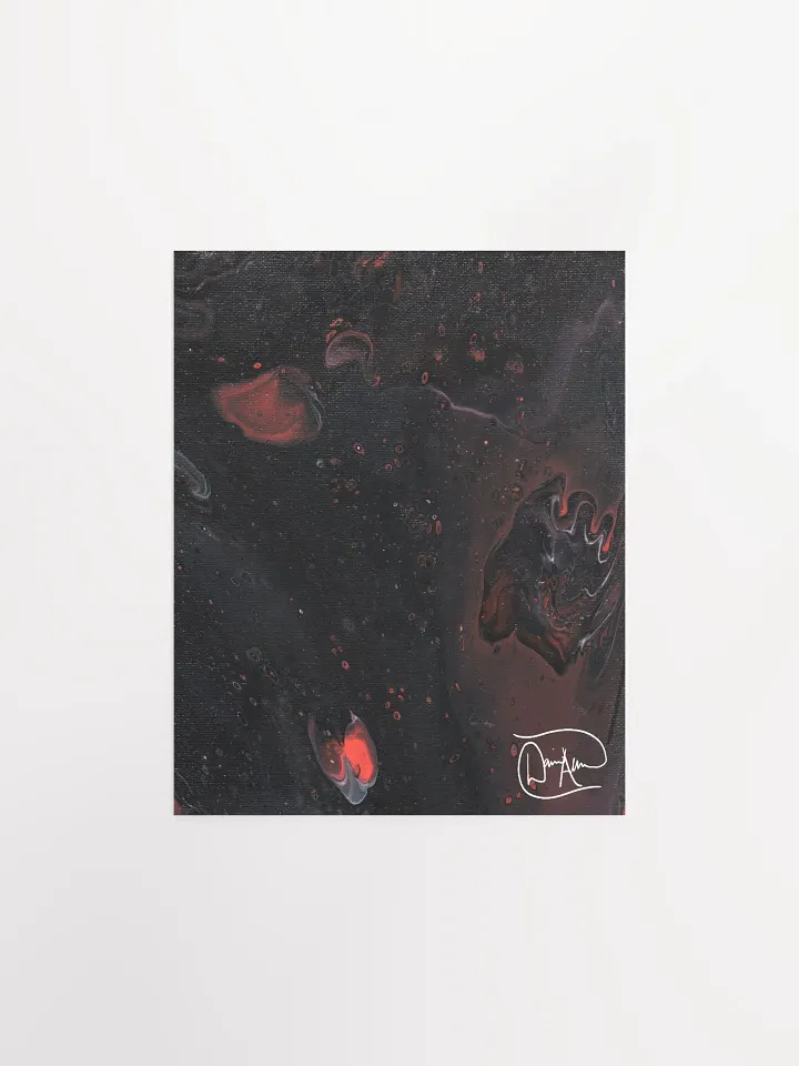 Space Black Fluid Acrylic Print product image (1)