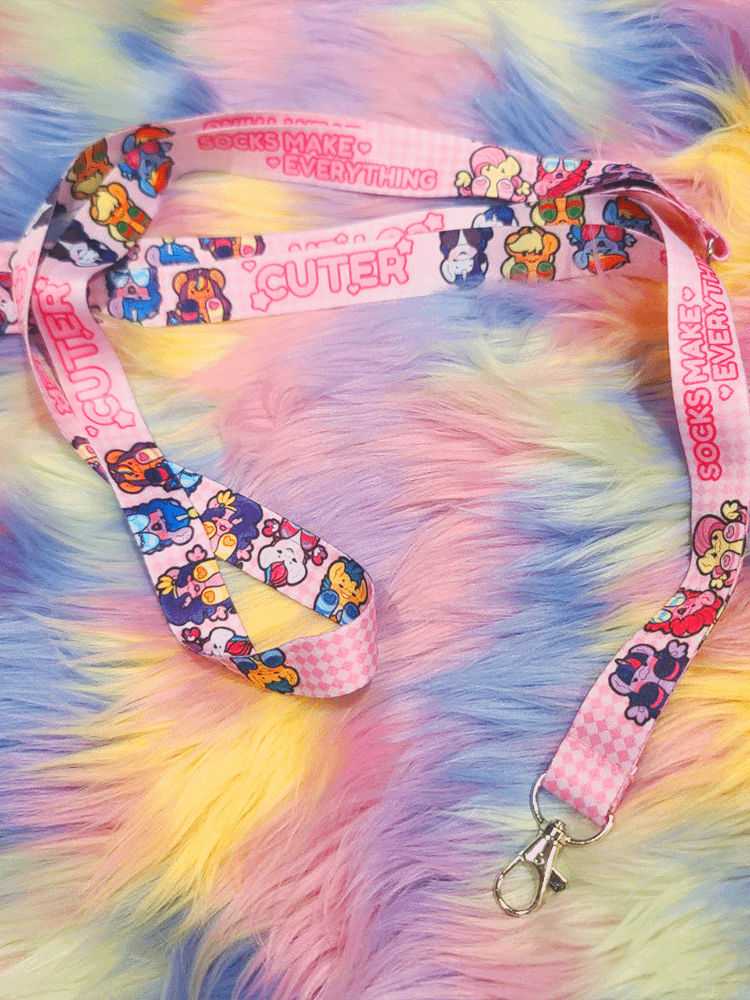Socks Make Everything Cuter | Lanyard product image (2)