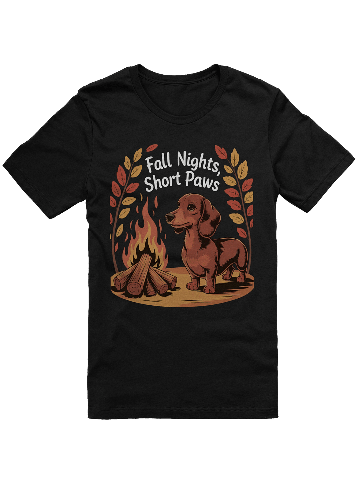 Fall Nights, Short Paws – Cozy Dachshund Campfire Tee product image (1)