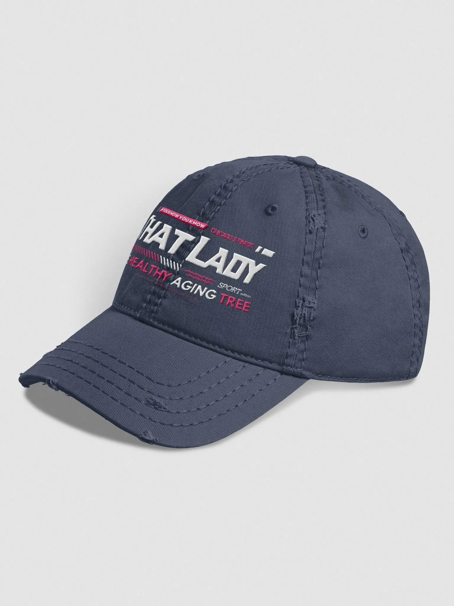 That Lady Chicago Distressed Cap (Hot Pink Sizzle Edition) product image (2)