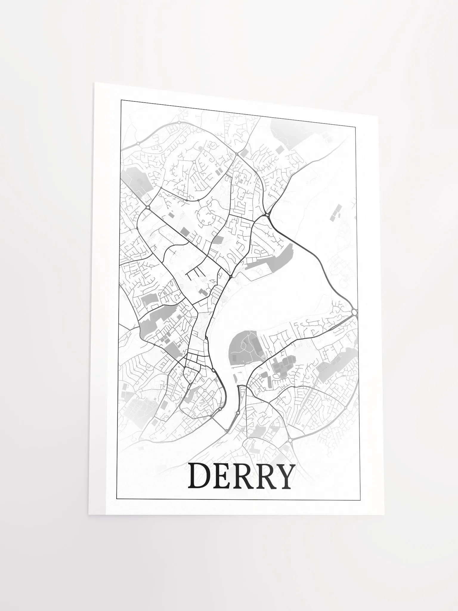 Derry, Northern Ireland, city map print product image (12)