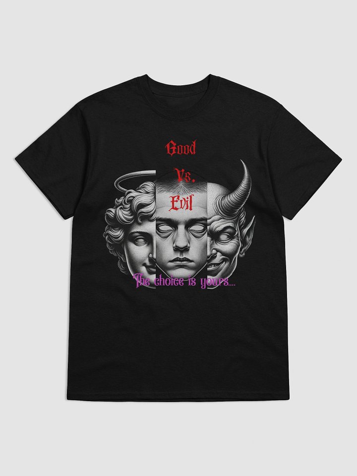 Good Vs. Evil Face Collage T-Shirt product image (1)