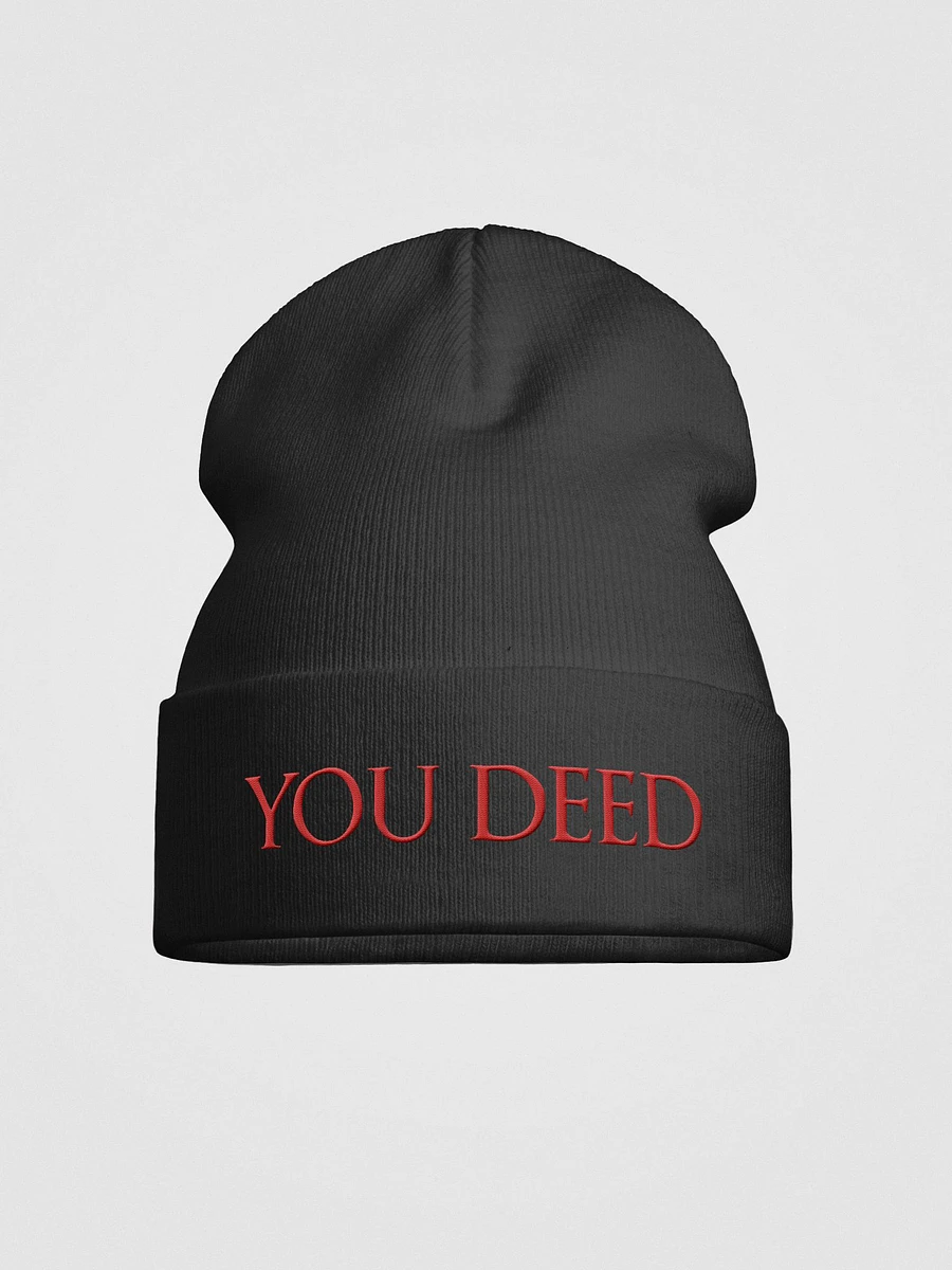 'You Deed' Embroidered Beanie product image (2)