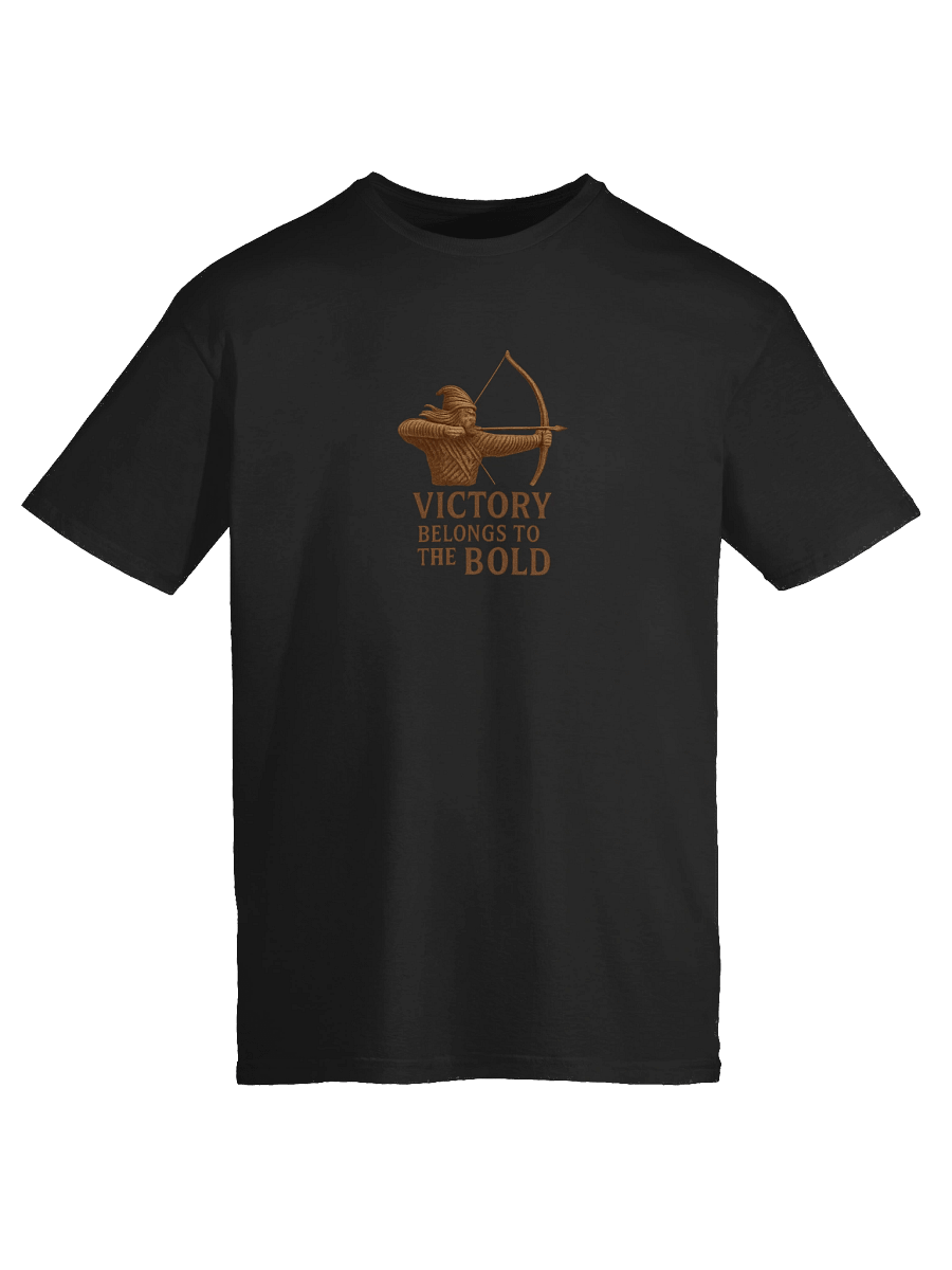 Archer Graphic T-Shirt – "Victory Belongs to the Bold" Vintage Warrior Design product image (18)